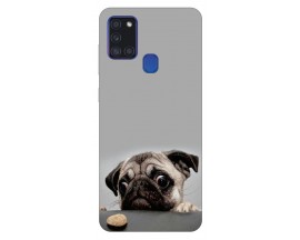 Husa Silicon Soft Upzz Print Compatibila Cu Samsung Galaxy A21s Model Dog