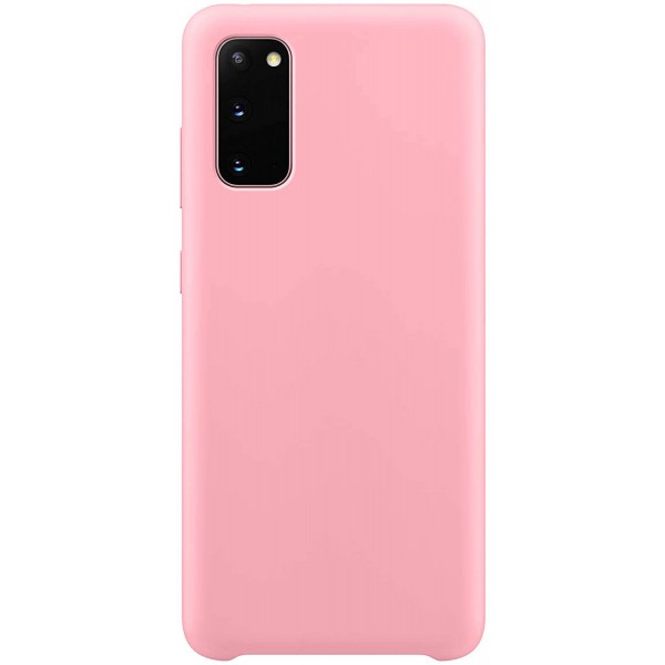 Husa Premium Upzz No Logo Soft Silicon Compatibila Cu Samsung Galaxy Note 10 Lite ,invelis Alcantara La Interior ,roz