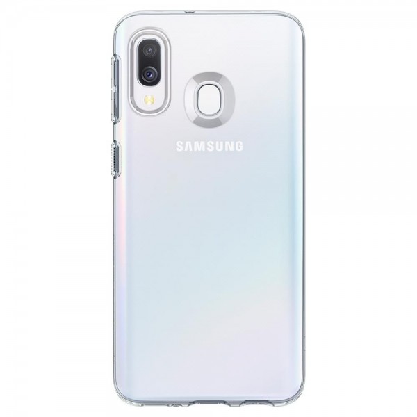 Husa Premium Originala Spigen Liquid Crystal Samsung Galaxy A40, Silicon, Transparent geekmall.ro imagine noua tecomm.ro