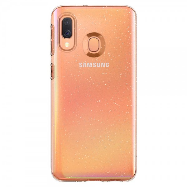 Husa Premium Originala Spigen Liquid Crystal Samsung Galaxy A40, Silicon,glitter Transparenta