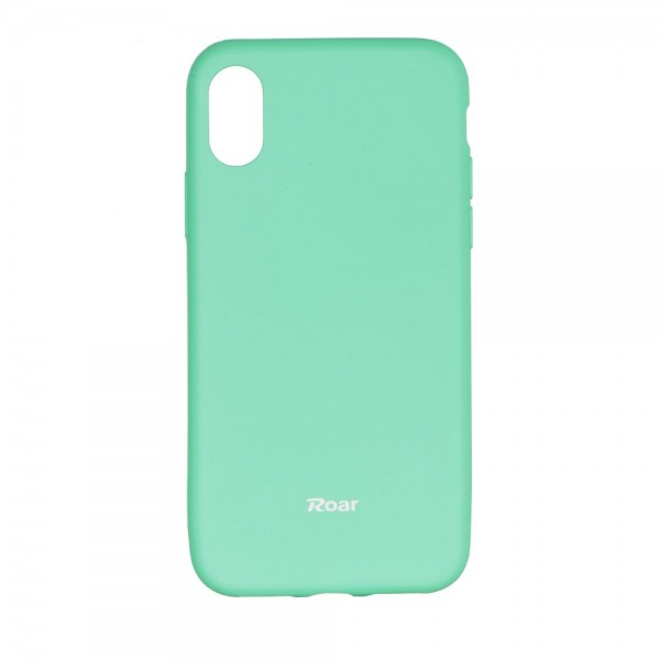 Husa Spate Roar Colorful Jelly iPhone X/xs , Silicon, Verde Mint