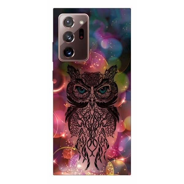 Husa Silicon Soft Upzz Print Samsung Galaxy Note 20 Ultra Model Sparkle Owl itelmobile.ro imagine noua 2022