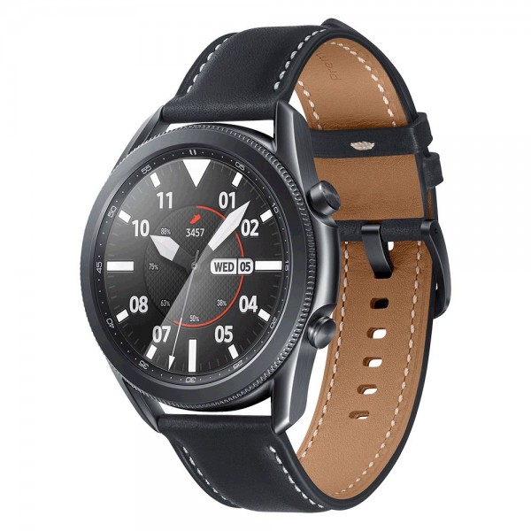 Folie Protectie Ecran Spigen Proflex Ez Fit Compatibil Cu Samsung Galaxy Watch 3 45mm 2 Bucati In Pachet Agl01843