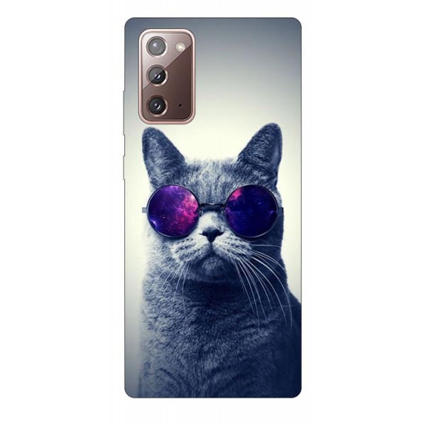 Husa Silicon Soft Upzz Print Samsung Galaxy Note 20 Model Cool Cat