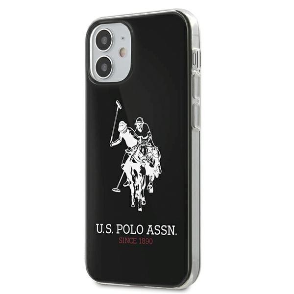 Husa Premium Originala Us Polo Assn iPhone 12 Mini ,colectia Big Logo, Negru – Ushcp12stpuhrbk