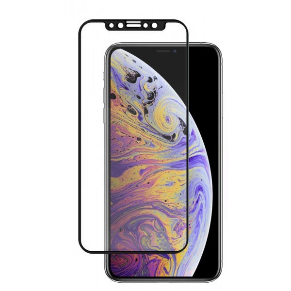 Folie Nano Glass Upzz Flexible Best iPhone 12 / iPhone 12 Pro ,full Cover ,full Glue -transparenta Cu Margine Neagra