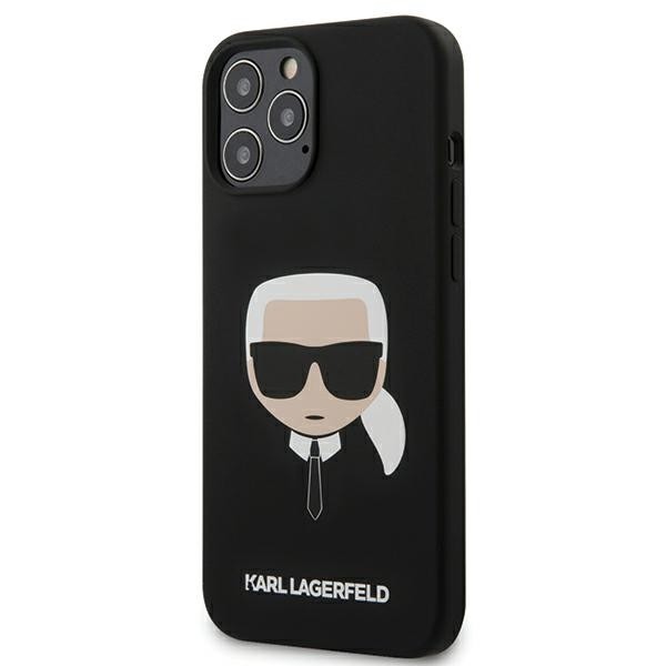 Husa Premium Karl Lagerfeld iPhone 12 Pro Max ,colectia Silicone Karl Head ,negru – Klhcp12lslkhbk geekmall.ro imagine noua tecomm.ro