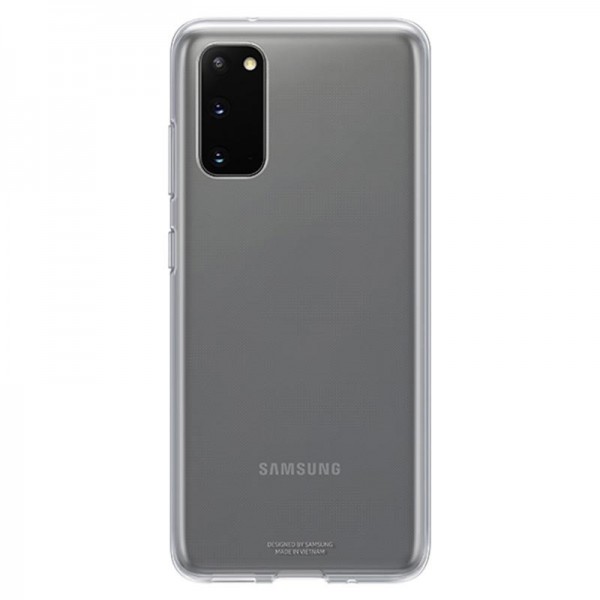 Husa Spate Originala Samsung Compatibila Cu Samsung Galaxy S20 ,silicon , Transparenta - Ef-qg980ttegeu