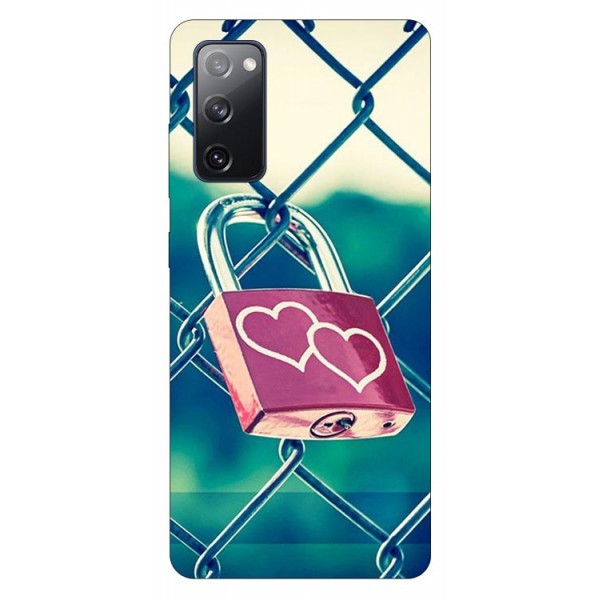 Husa Silicon Soft Upzz Print Samsung Galaxy S20 Fe Model Heart Lock itelmobile.ro imagine noua 2022