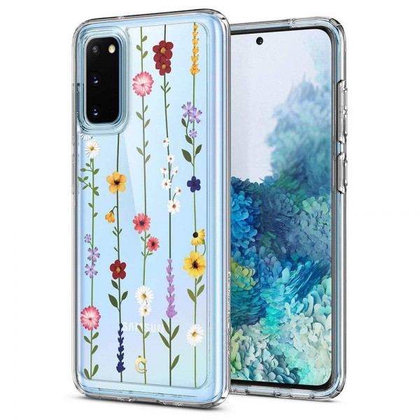 Husa Premium Spigen Ciel Pentru Samsung Galaxy S20 , Flower Garden geekmall.ro imagine noua tecomm.ro