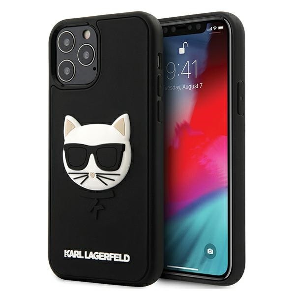 Husa Premium Karl Lagerfeld iPhone 12 / iPhone 12 Pro , Colectia 3d Rubber Choupette, Negru – Klhcp12mch3dbk geekmall.ro imagine noua tecomm.ro