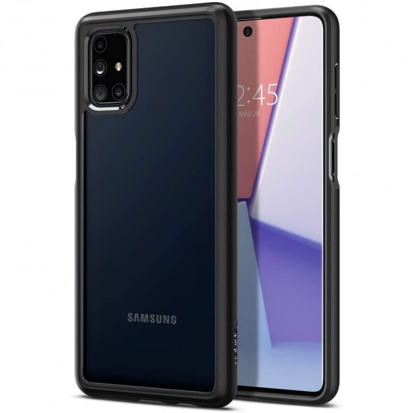 Husa Premium Originala Spigen Ultra Hybrid Samsung Galaxy M51, Negru Transparent-acs01458 geekmall.ro imagine noua tecomm.ro