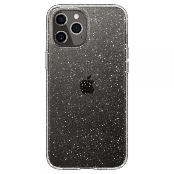Husa Premium Spigen Liquid Crystal Glitter iPhone 12 Pro Max, Transparenta – Acs01614