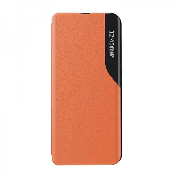 Husa Tip Carte Upzz Eco Book Compatibila Cu Samsung Galaxy A40, Piele Ecologica - Orange