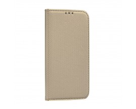 Husa Flip Cover Upzz Smart Book Pentru Samsung Galaxy M51, Gold