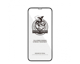 Folie Premium Shark Proda Full Cover iPhone 12 / 12 Pro, Transparenta Cu Rama Neagra