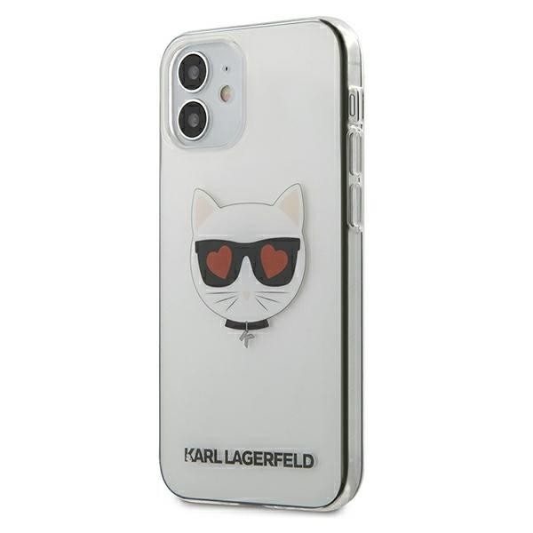 Husa Premium Karl Lagerfeld iPhone 12 Mini, Transparent Choupette – Klhcp12scltr geekmall.ro imagine noua tecomm.ro