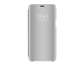 Husa Tip Carte S View Mirror Samsung Galaxy M51, Silver