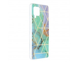 Husa Upzz Silicone Marble Cosmo Compatibila Cu Samsung Galaxy A42 5G, Model 3