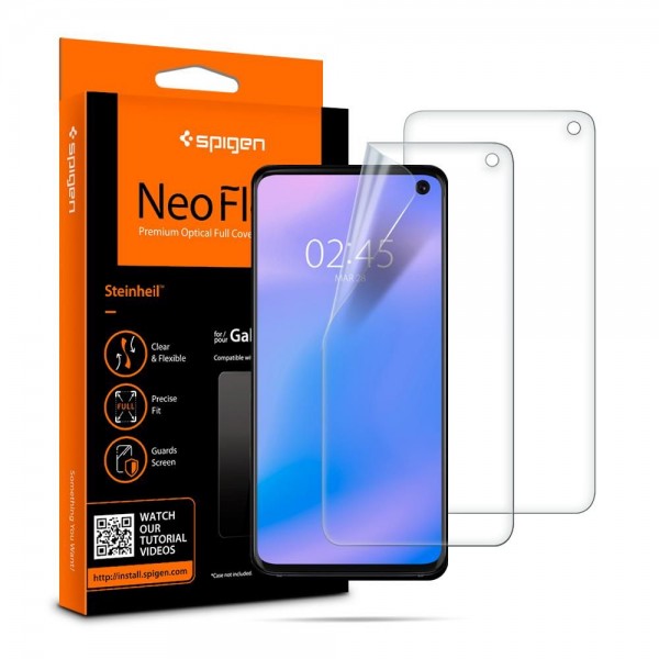 Folie Silicon Premium Neo Flex Spigen Samsung S10, Transparenta Case Friendly 2 Bucati In Pachet itelmobile.ro imagine noua 2022