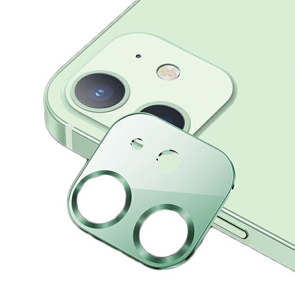 Protectie Camera Usams Metal Si Sticla Securizata Pentru iPhone 12 Mini - Verde