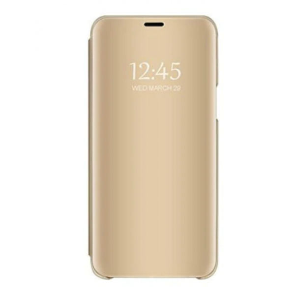 Husa Tip Carte Mirror Samsung Galaxy A50 Gold Cu Folie Sticla Upzz Glass Inclusa In Pachet itelmobile.ro imagine noua 2022