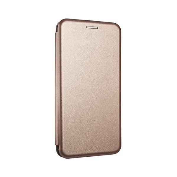 Husa Flip Carte Cu Magnet Lux Upzz Compatibila Cu Samsung Galaxy A20s, Rose Gold