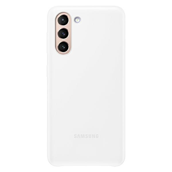 Husa Premium Originala Samsung Galaxy S21+ Plus, Led Cover Back, Alb – Ef-kg996cw geekmall.ro imagine noua tecomm.ro