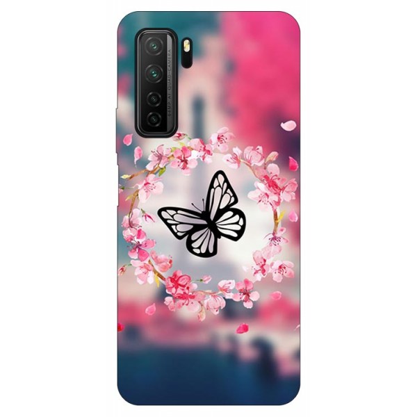 Husa Silicon Soft Upzz Print Compatibila Cu Huawei P40 Lite 5g Model Butterfly