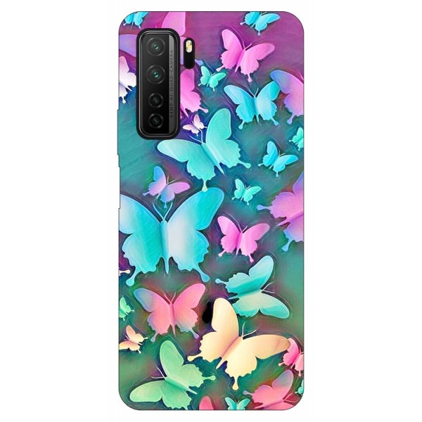Husa Silicon Soft Upzz Print Compatibila Cu Huawei P40 Lite 5g Model Colorful Butterflies
