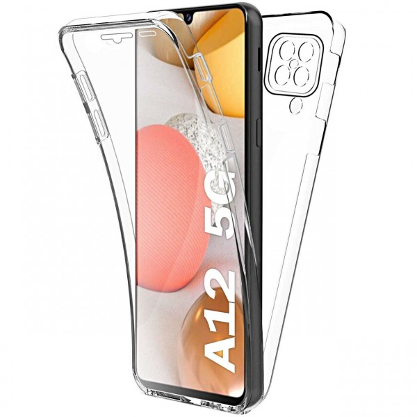 Husa 360 Grade Full Cover Upzz Case Pentru Samsung Galaxy A12, Transparenta itelmobile.ro imagine noua 2022