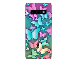 Husa Silicon Soft Upzz Print Compatibila Cu Samsung Galaxy S10+ Plus Model Colorful Butterflies