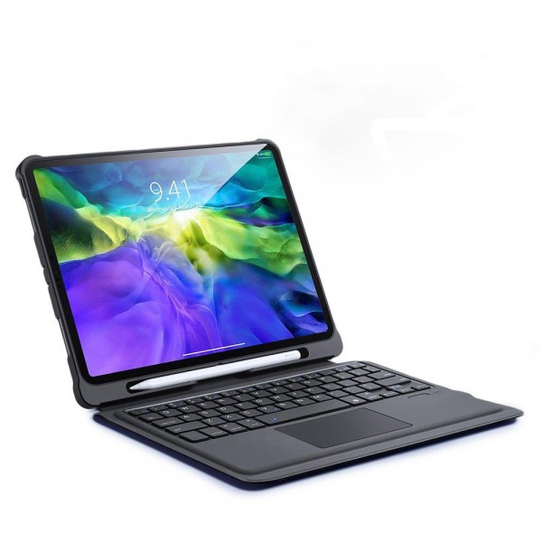 Husa Duxducis Touch Cu Tastatura Wireless Pentru Ipad Air 4 2020, Negru DuxDucis imagine noua 2022