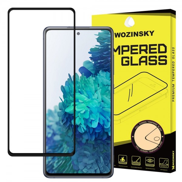 Folie Sticla Full Cover Full Glue Wozinsky Pentru Samsung Galaxy A52 5g, Cu Adeziv Pe Toata Suprafata Foliei Neagra imagine itelmobile.ro 2021