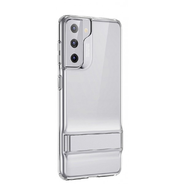 Husa Premium Esr Air Shield Boost Compatibila Cu Samsung S21+ Plus, Silicon, Stand Metalic, Transparenta ESR imagine noua tecomm.ro