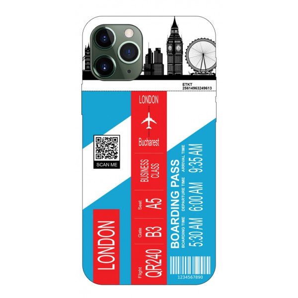 Husa Silicon Soft Upzz Print Travel Compatibila Cu iPhone 11 Pro Model London itelmobile.ro imagine noua 2022