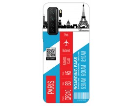 Husa Silicon Soft Upzz Print Travel Compatibila cu Huawei P40 Lite 5G Model Paris