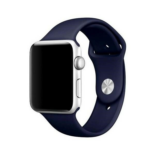 Curea Goospery Silicone Band Compatibila Cu Apple Watch 4 / 5 / 6/ Se 40mm, Silicon, Navy Blue