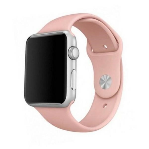 Curea Goospery Silicone Band Compatibila Cu Apple Watch 4 / 5 / 6/ Se 44mm, Silicon, Roz
