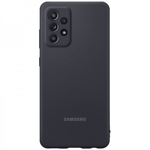 Husa Spate Originala Samsung Compatibila Cu Samsung Galaxy A52 / A52 5g, Silicone Gel Negru – Ef-pa525tbegww (5G) imagine noua 2022