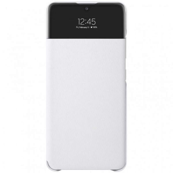 Husa S-view Wallet Book Samsung Compatibila Cu Samsung Galaxy A32 4g, Cu Display Inteligent, Alb
