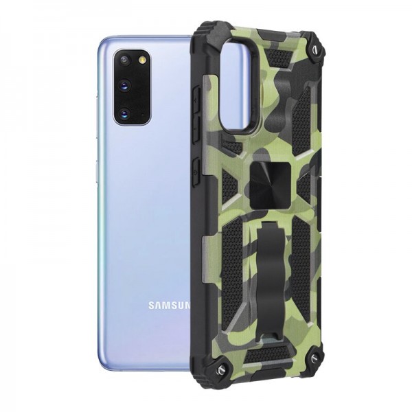 Husa Spate Upzz Tech Blazor Compatibila Cu Samsung Galaxy S20, Camo
