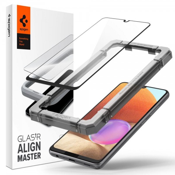 Folie Premium Tempered Glass Spigen Glass Tr Slim Compatibila Cu Samsung Galaxy A32 4g ,full Cover -transparenta -agl01533