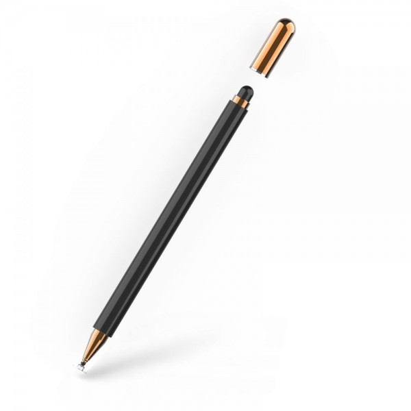 Stylus Upzz Tech Charm Pen Compatibil Cu Telefoane Si Tablete, Negru Gold itelmobile.ro imagine noua 2022