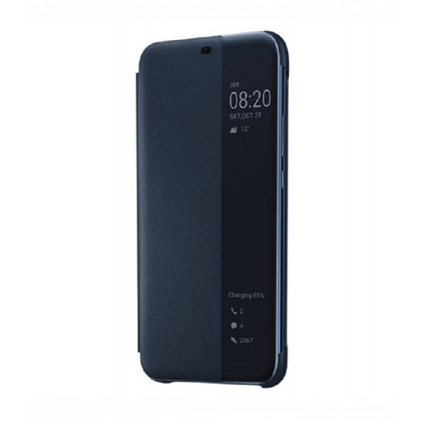 Husa Tip Carte Upzz View Compatibila Cu Huawei Mate 20 Lite, Dark Blue