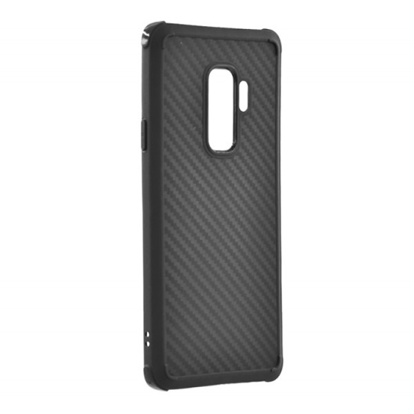 Husa Spate Silicon Roar Carbon Armor Antishock Compatibila Cu Samsung Galaxy S9+ Plus, Negru
