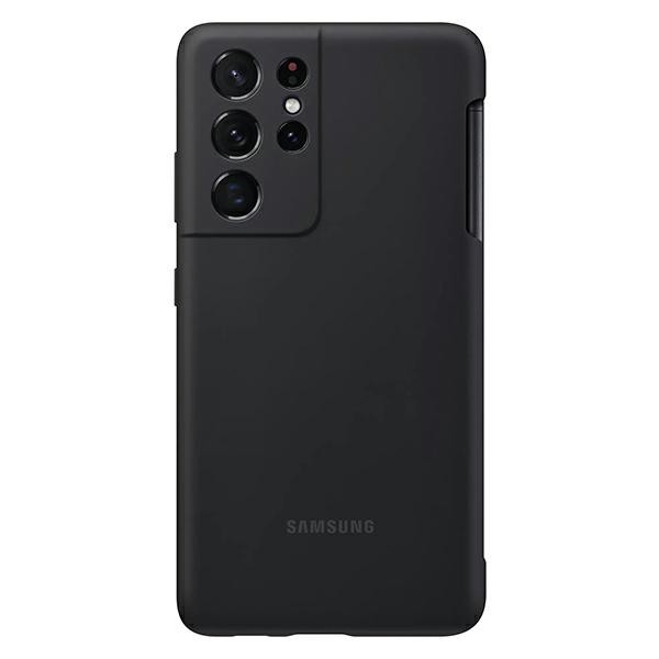 Husa Premium Samsung Spen Silicon Cover Compatibila Cu Samsung Galaxy S21 Ultra, Negru Spen Inclus