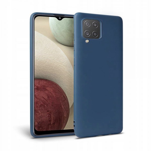 Husa Spate Upzz Tech Silicone Compatibila Cu Samsung Galaxy M12, Interior Alcantara, Navy Blue itelmobile.ro imagine noua 2022