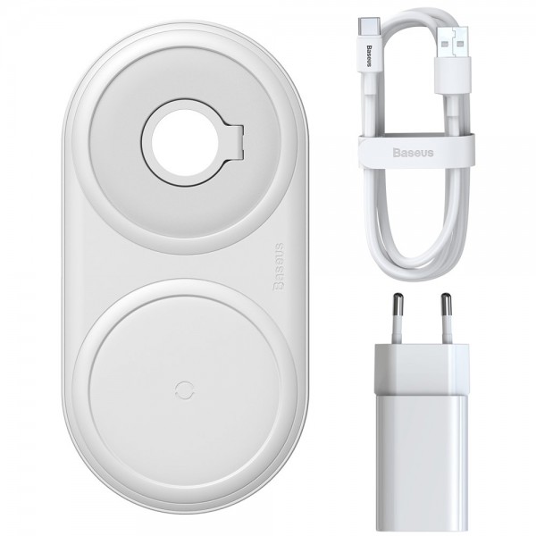 Incarcator Premium De Birou Wireless Baseus Planet 10w Compatibil Cu Telefoane, Apple Watch Si Airpods