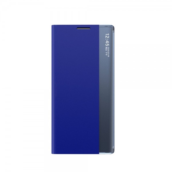 Husa Flip Cover Upzz Sleep Compatibila Cu Xiaomi Redmi Note 9t 5g, Albastru